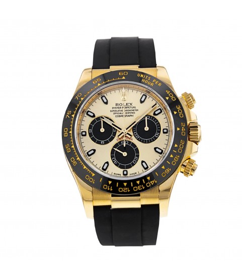 New Rolex Daytona 116518LN 18k gold oysterflex watch 2022