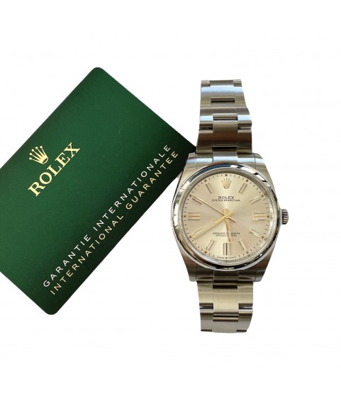 New Rolex Oyster Perpetual 124300 silver dial watch 41mm 2022