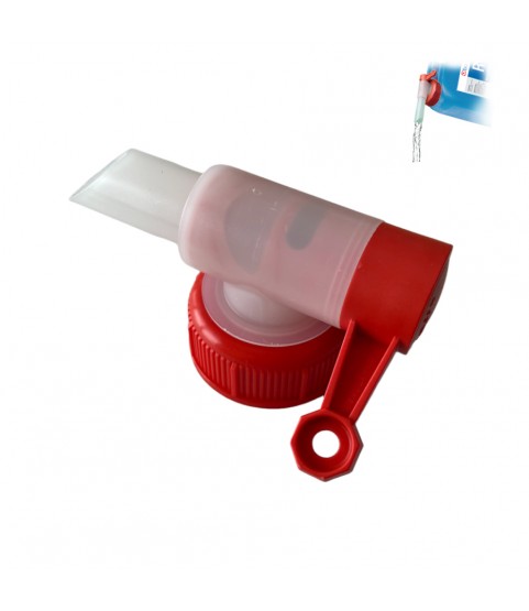 Dispensing valve suitable for 5 liter canister