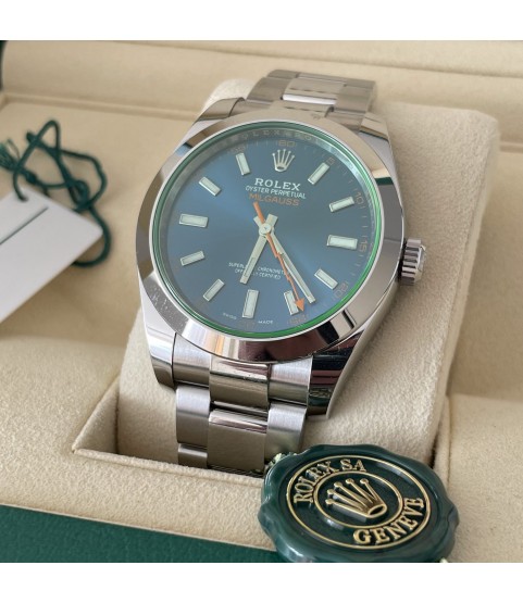 New Rolex Milgauss 116400GV blue dial men's watch 2022