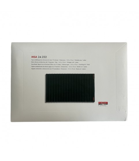 Horotec MSA 24.222 tool pad, black silicone anti-slip tray with 19 grooves