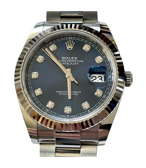 New Rolex Datejust 126334G blue dial with diamonds watch 2022