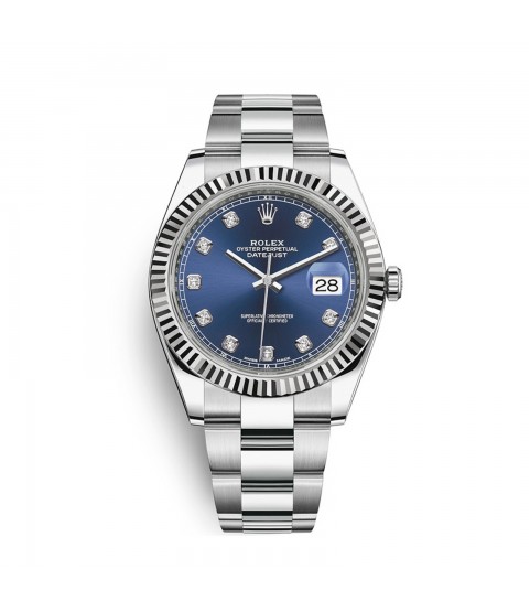 New Rolex Datejust 126334G blue dial with diamonds watch 2022