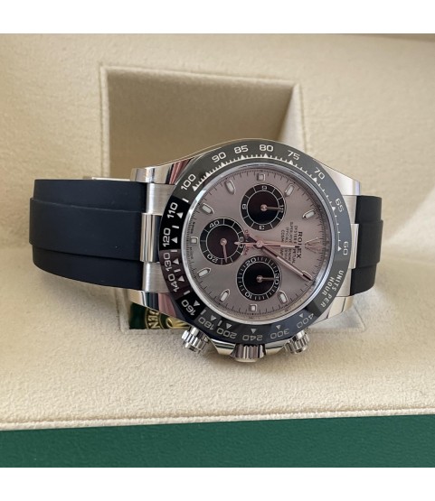 New Rolex Daytona Cosmograph 116519LN Oysterflex white gold men's watch 2022