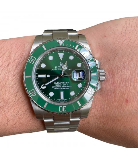 Rolex Submariner Hulk 116610LV stainless steel watch 40mm 2016