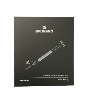 Bergeon 30081-AC10 set of 10 INOX watchmaker screwdrivers in box