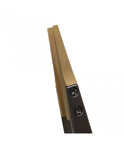 Boley grain tongs with wooden tips tweezer Form F for sensitive components 130 mm