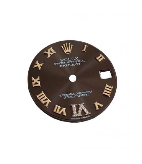 New Rolex Datejust 278271 chocolate Roman dial with diamonds 31mm