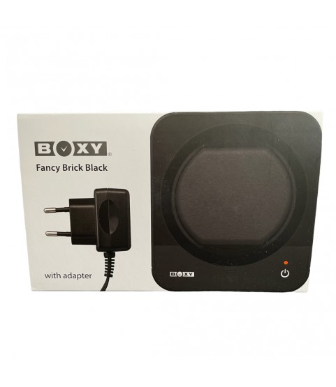 Boxy Fancy Brick black watch winder box for one watch combinable with adapter