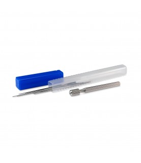 Assorted cutting broaches, 12 pcs. Ø 0,6 - 1,4 mm, including holder