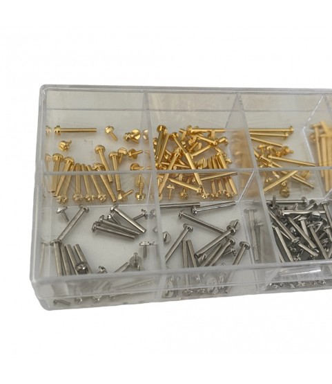 Assortment of 180 T-bars to screw Ø 1,45 mm length 10 - 20 mm