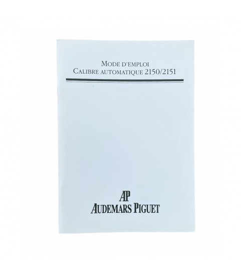 Audemars Piguet automatic 2150, 2151 instructions for use booklet