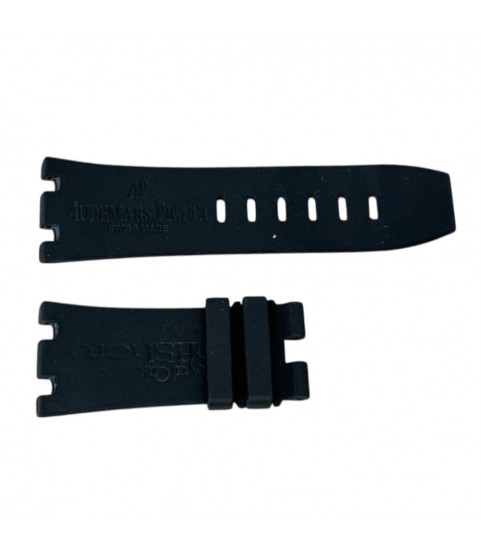 Audemars Piguet 28mm Black Silicone Watch Strap – Pre-Owned