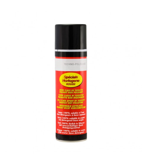 Bates Techno-Polissage Temporary covering lacquer for watchmakers, 100 % water soluble, 500 ml, red, resistant to CNC oils