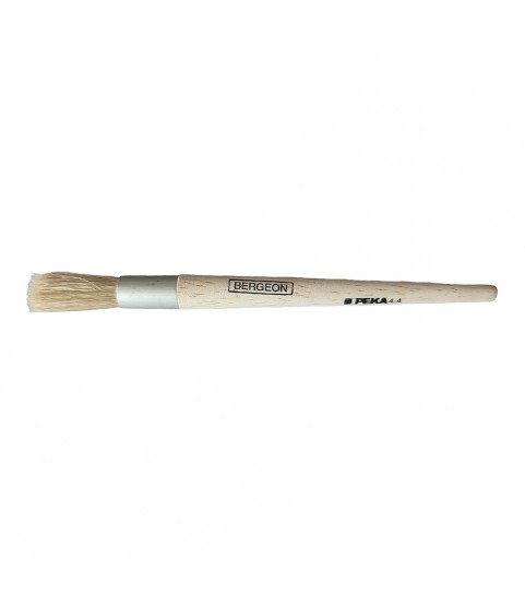 Bergeon 1307-02 watchmaker white silk cleaning brush Ø 9 mm
