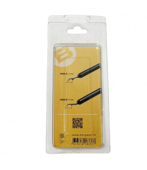 Bergeon 15432-A lever for balance cock, black, 5 mm
