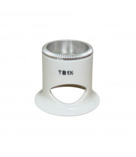 Bergeon 2611-TB-1.5 loupe, white, biconvex, ventilation port, magnification x6.7