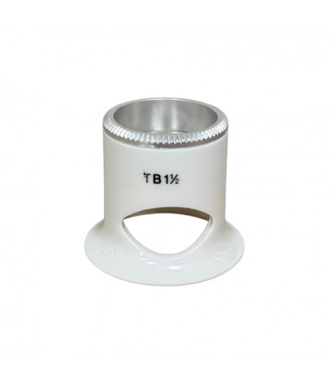 Bergeon 2611-TB-1.5 loupe, white, biconvex, ventilation port, magnification x6.7