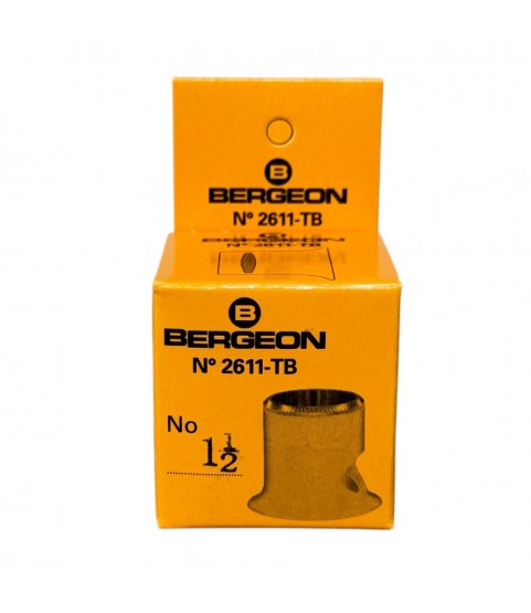 Bergeon 2611-TB-1.5 loupe, white, biconvex, ventilation port, magnification x6.7