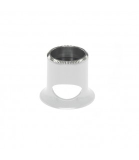 Bergeon 2611-TB-2 loupe, white, biconvex, ventilation port, magnification 5