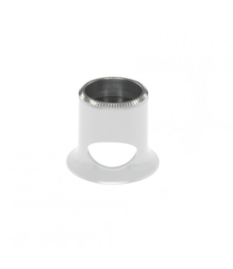 Bergeon 2611-TB-2 loupe, white, biconvex, ventilation port, magnification 5