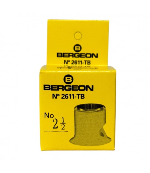 Bergeon 2611-TB-2.5 loupe, white, biconvex, ventilation port, magnification x4