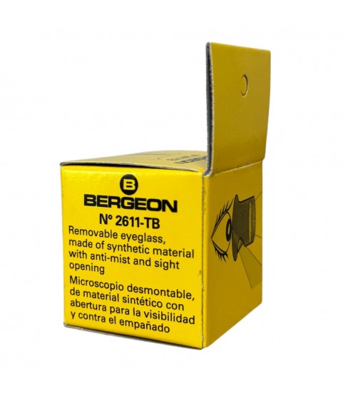 Bergeon 2611-TB-2.5 loupe, white, biconvex, ventilation port, magnification x4