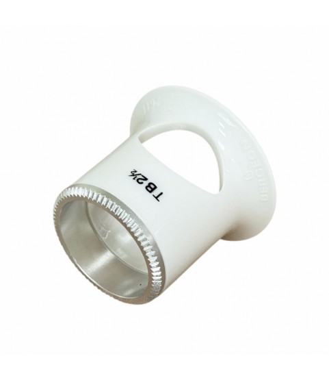 Bergeon 2611-TB-2.5 loupe, white, biconvex, ventilation port, magnification x4