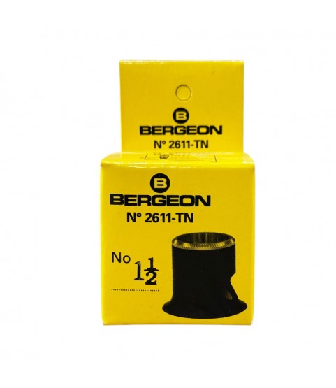 Bergeon 2611-TN 6.7x watchmaker eyeglasses loupe with hole 1.5