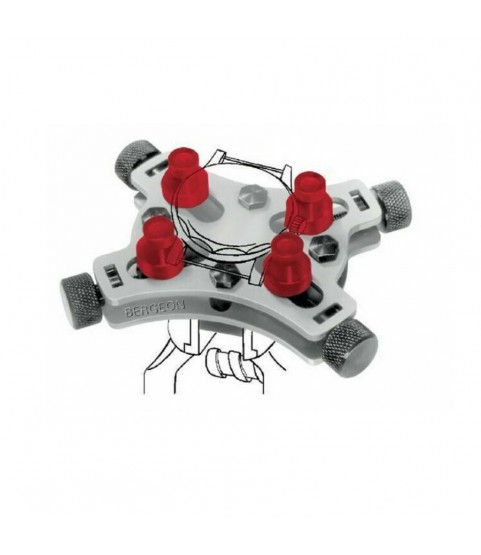 Bergeon 2820 universal vice for waterproof watches capacity Ø44 mm