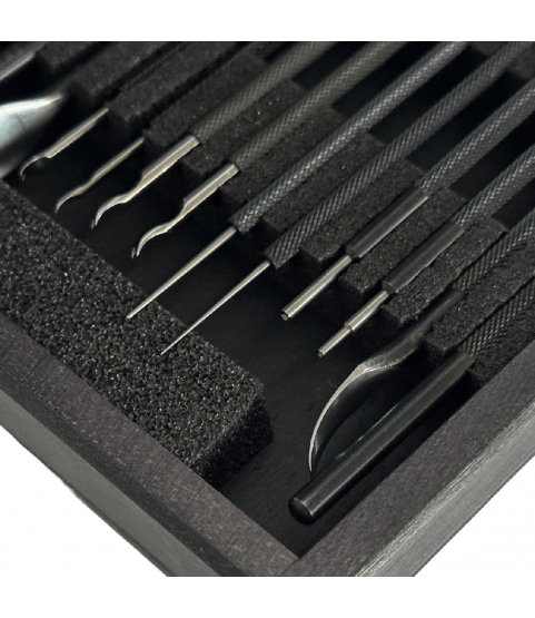 Bergeon 30020 set of hand levers tools in compact box