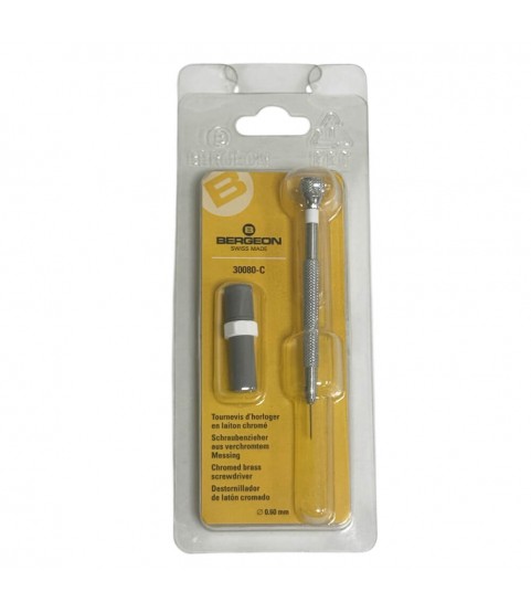 Bergeon 30080-C Watchmaker Screwdrivers with Spare Blades 0.60mm