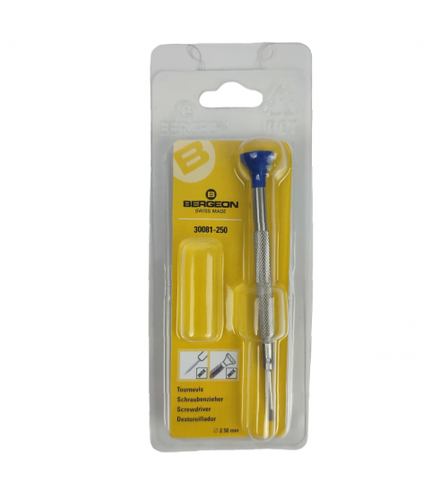 Bergeon 30081-250 stainless steel screwdriver 2.50 mm Bergeon 30081-250 stainless steel screwdriver 2.50 mm
