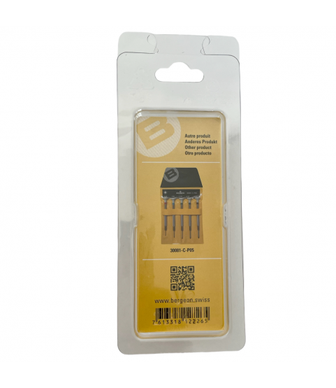 Bergeon 30081-C-300 stainless steel screwdriver with cross blade 3.00 mm