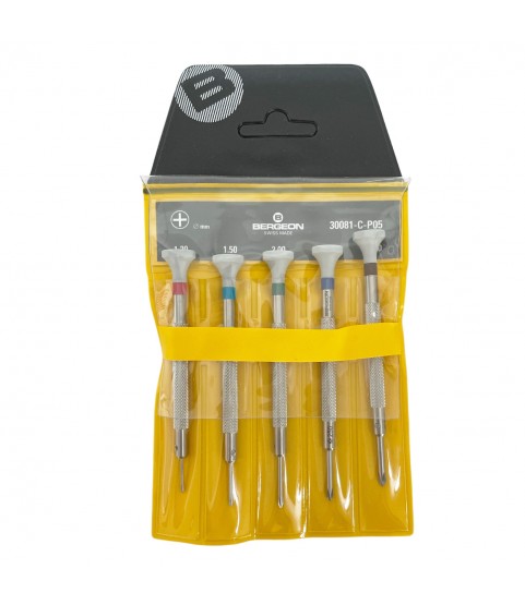 Bergeon 30081-C-P05 Phillips screwdriver set of 5 Bergeon 30081-C-P05 Phillips screwdriver set of 5