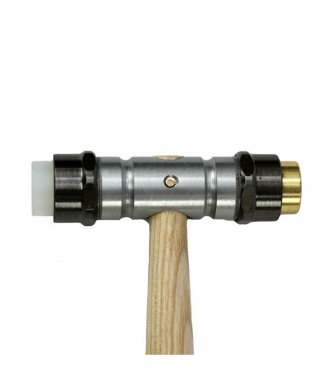 Bergeon 30417 watchmaker hammer Bi-materials nylon and brass ends