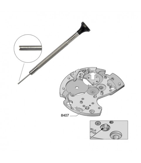 Bergeon 31081-EX-7750 special screw excenter for ETA / Valjoux 7750, 7751