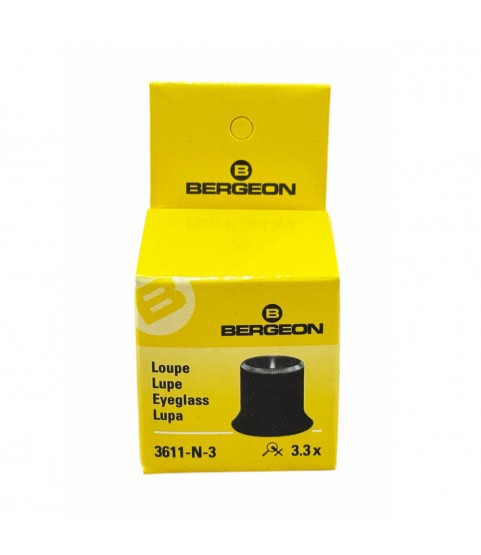 Bergeon 3611-N-3 soft eyeglass watchmaker loupe x3.3