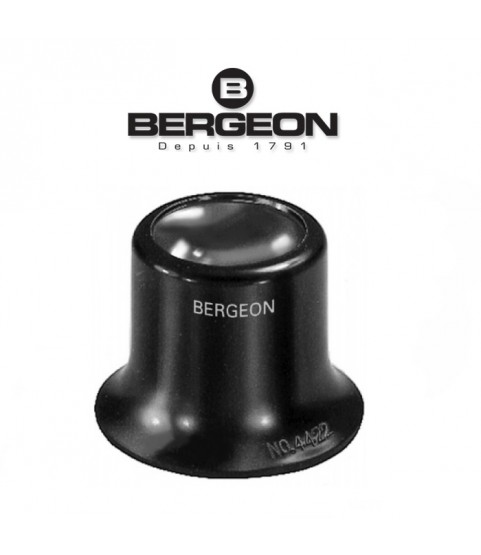Bergeon 4422-2.5 watchmaker's loupe, plastic housing, inner screw ring, 4x magnification