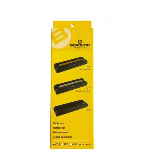 Bergeon 4712 India Grinding Stone, Rectangular with Base