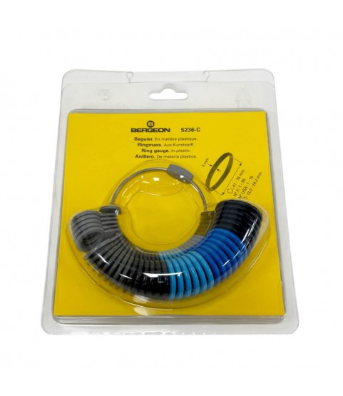Bergeon 5236-C Ring Gauge, Plastic, 6-Color, 41 - 76 mm