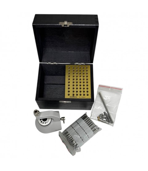 Bergeon 5285-B with 50 Punches, 4.7mm and Stakes in Wooden Box Bergeon 5285-B with 50 Punches, 4.7mm and Stakes in Wooden Box