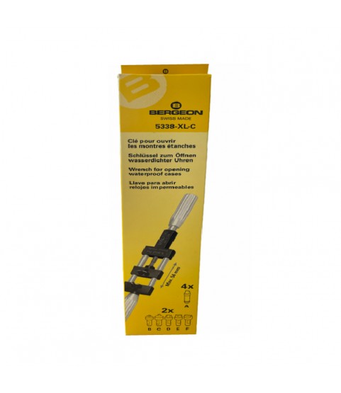 Bergeon 5338-XL-C wrench for opening waterproof watch cases