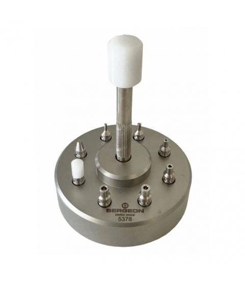 Bergeon 5378 hand setting tools with 8 tips