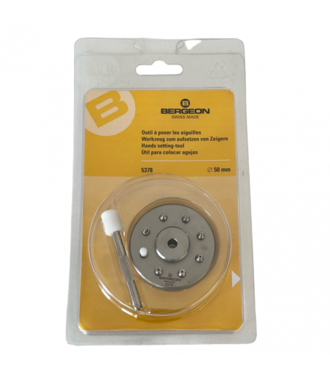 Bergeon 5378 hand setting tools with 8 tips