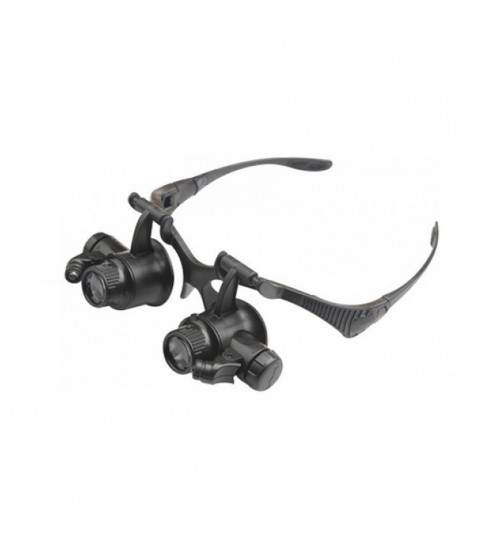 Bergeon 5382 watch repair eyeglass magnifier x10, x15, x20, x25 with LED