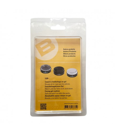 Bergeon 5395-75-N soft gel watch casing cushion 75 mm black