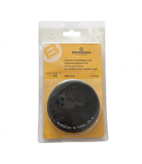 Bergeon 5395-75-N soft gel watch casing cushion 75 mm black