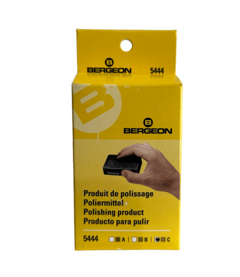 Bergeon 5444-C polishing block, synthetic rubber with abrasive grain, coarse