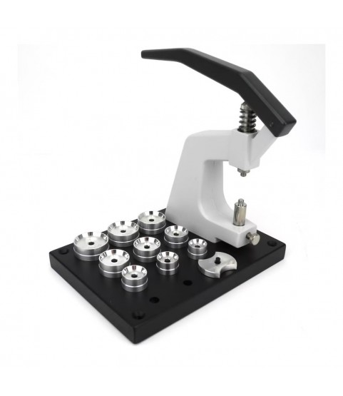 Bergeon 5500-C Watch Crystal Press with 10 Tapered Dies